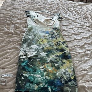 Black Halo Jackie Multicolor Floral Midi Dress